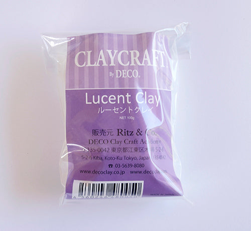 Lucent clay is a unique resin-based clay that dries translucent and to a flexible consistency.  Add acrylic or oil-based paint to create desired colors and apply CLAYCRAFT™ by DECO® gloss varnish to achieve superb clarity in dried pieces.  Realistic flower petals and leaves for CLAYCRAFT BY DECO CLAY as well as sugar flowers and