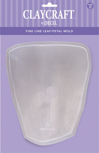 Type D. Fine Line Leaf/Petal Mold - CLAYCRAFT™ by DECO® - DECO Clay Craft Academy Shop