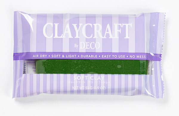 CLAYCRAFT™ by DECO® Soft Clay comes in 6 vibrant colors. A unique non-toxic clay that is lightweight, smooth, and pliable. CLAYCRAFT™ by DECO® Soft Clay will air dry to a firm consistency in 24 hours. No baking required.