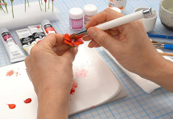 Realistic flower petals and leaves for CLAYCRAFT BY DECO CLAY as well as sugar flowers and
