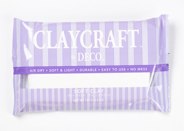 Experience the vibrant creativity of CLAYCRAFT™ by DECO® Soft Clay, available in 6 stunning colors! This unique, non-toxic clay is designed to be lightweight, smooth, and incredibly pliable, making it perfect for all your crafting needs. Best of all, it air dries to a firm consistency in just 24 hours—no baking required. Elevate your projects with the ease and versatility of CLAYCRAFT™ by DECO® Soft Clay!