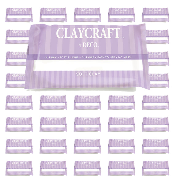 Full case of CLAYCRAFT by DECO Soft Clay White