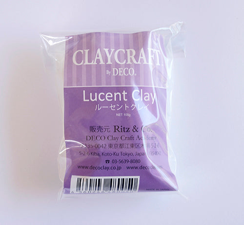 Lucent clay is a unique resin-based clay that dries translucent and to a flexible consistency.  Add acrylic or oil-based paint to create desired colors and apply CLAYCRAFT™ by DECO® gloss varnish to achieve superb clarity in dried pieces.  Realistic flower petals and leaves for CLAYCRAFT BY DECO CLAY as well as sugar flowers and 