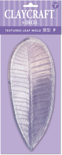 Type F. Textured Leaf Mold - CLAYCRAFT™ by DECO® - DECO Clay Craft Academy Shop