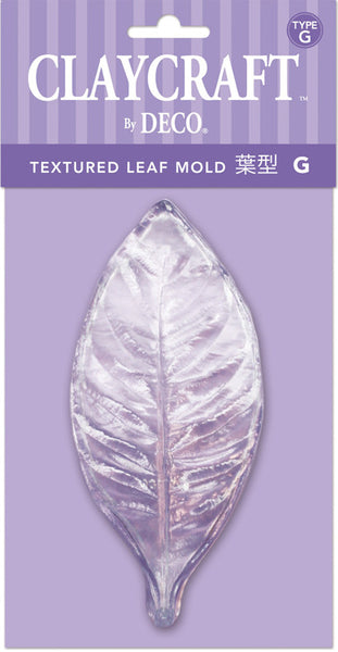 Type G. Textured Leaf Mold - CLAYCRAFT™ by DECO® - DECO Clay Craft Academy Shop
